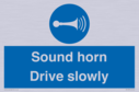 sound-horn-drive-slowly-warehousing-and-delivery-sign~